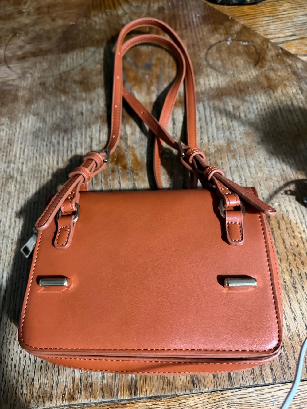 Women's Crossbody Bag in Rust Brown